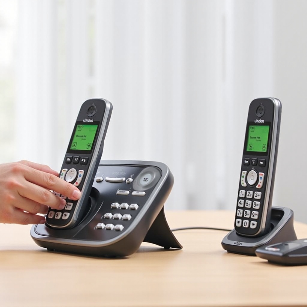 uniden phone not connecting to base station