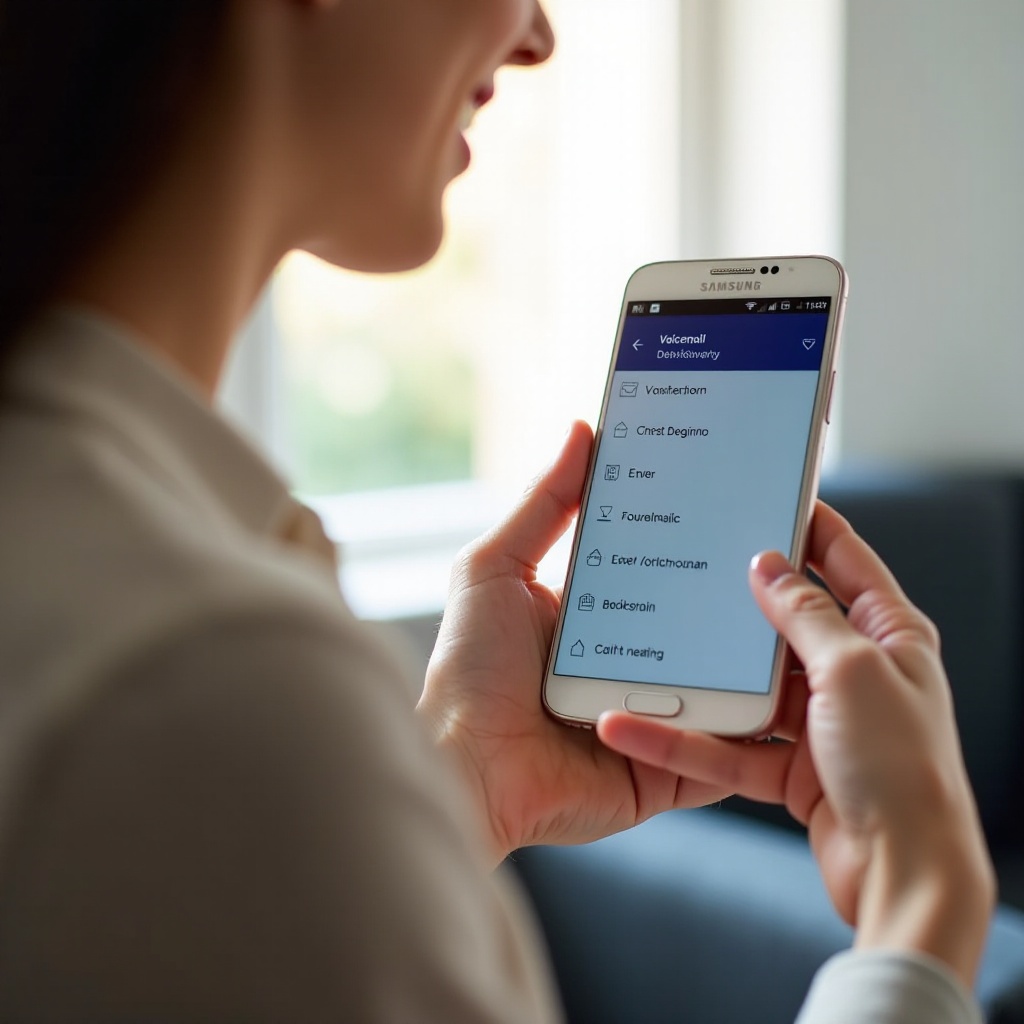 jak zresetować pocztę głosową na Samsungu