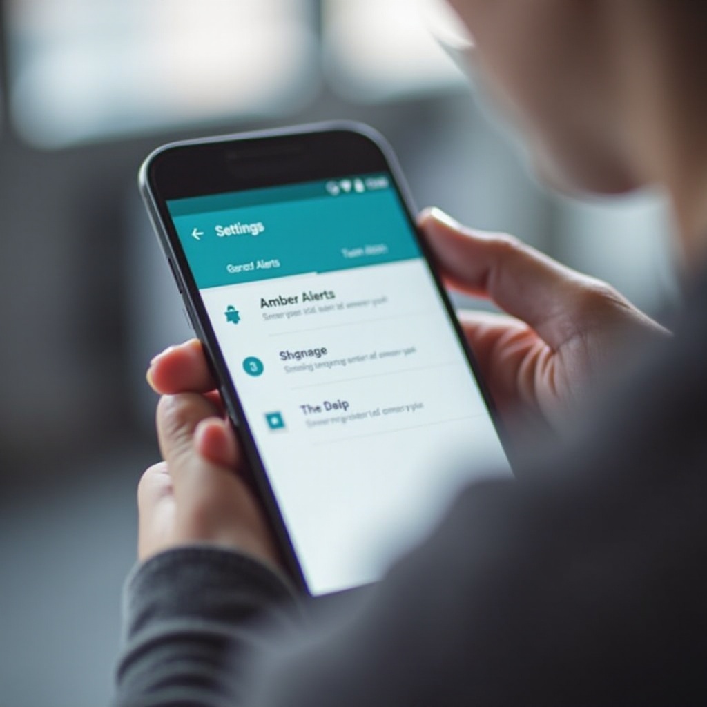 wyłącz alert amber na androidzie