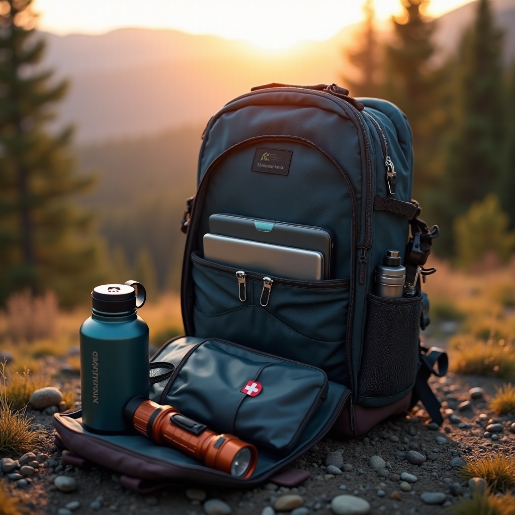 how to carry a laptop while camping