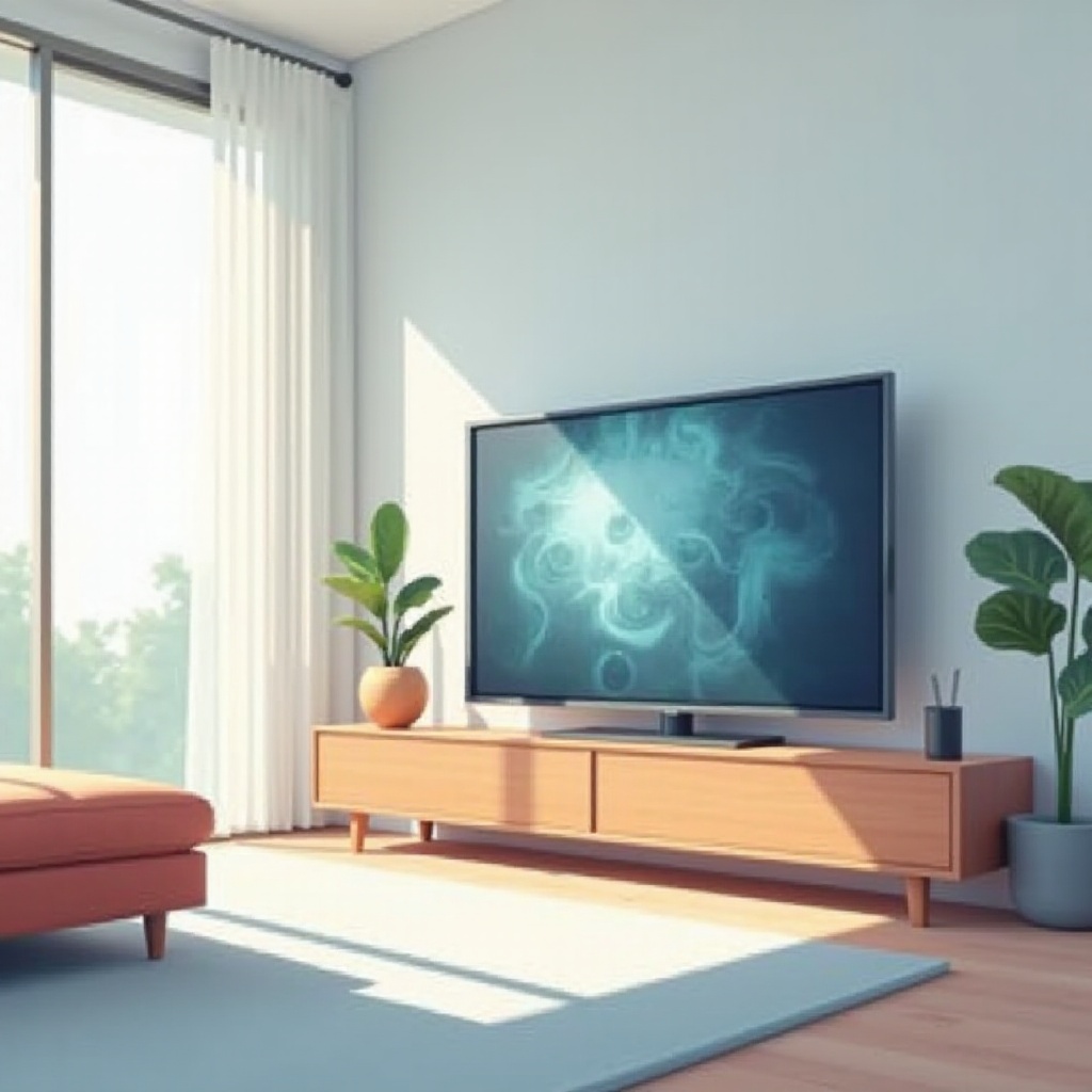 zniekształcony obraz telewizyjny