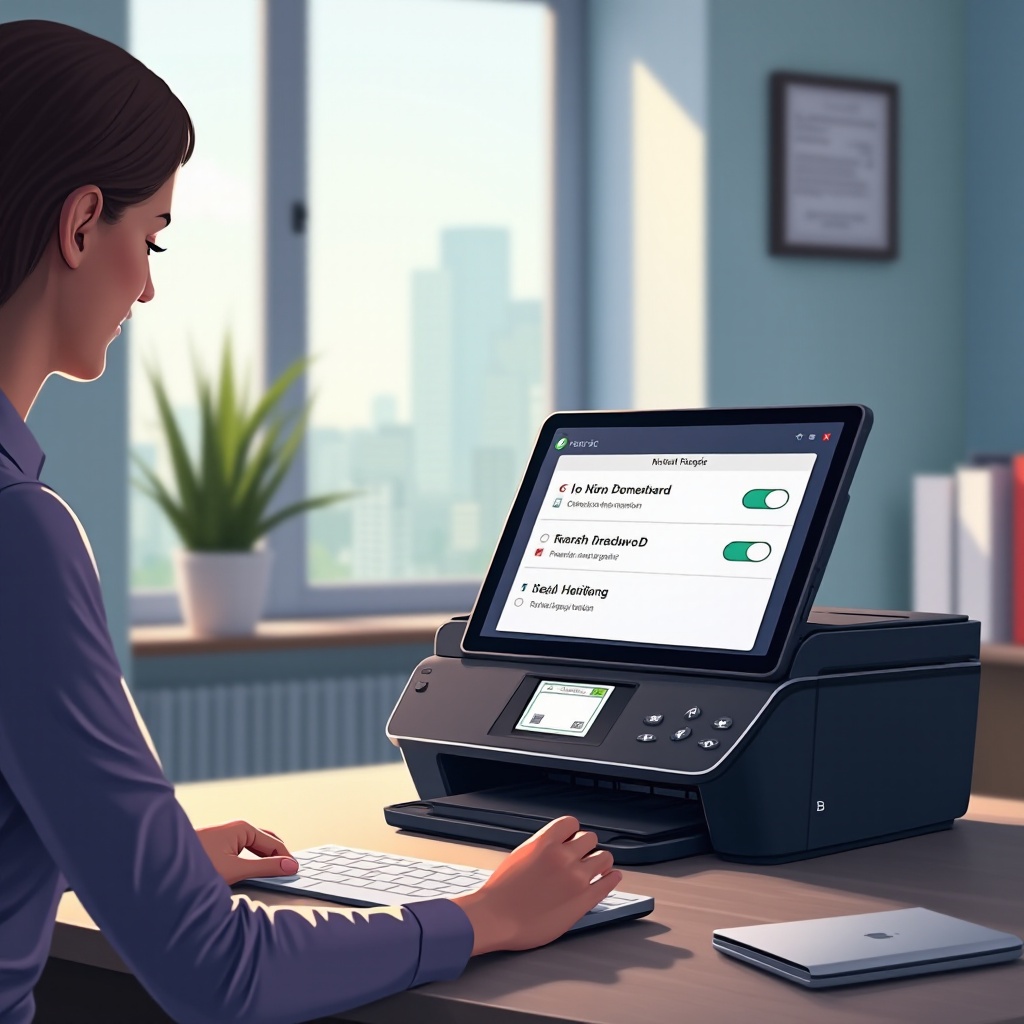printer connected to wifi but offline