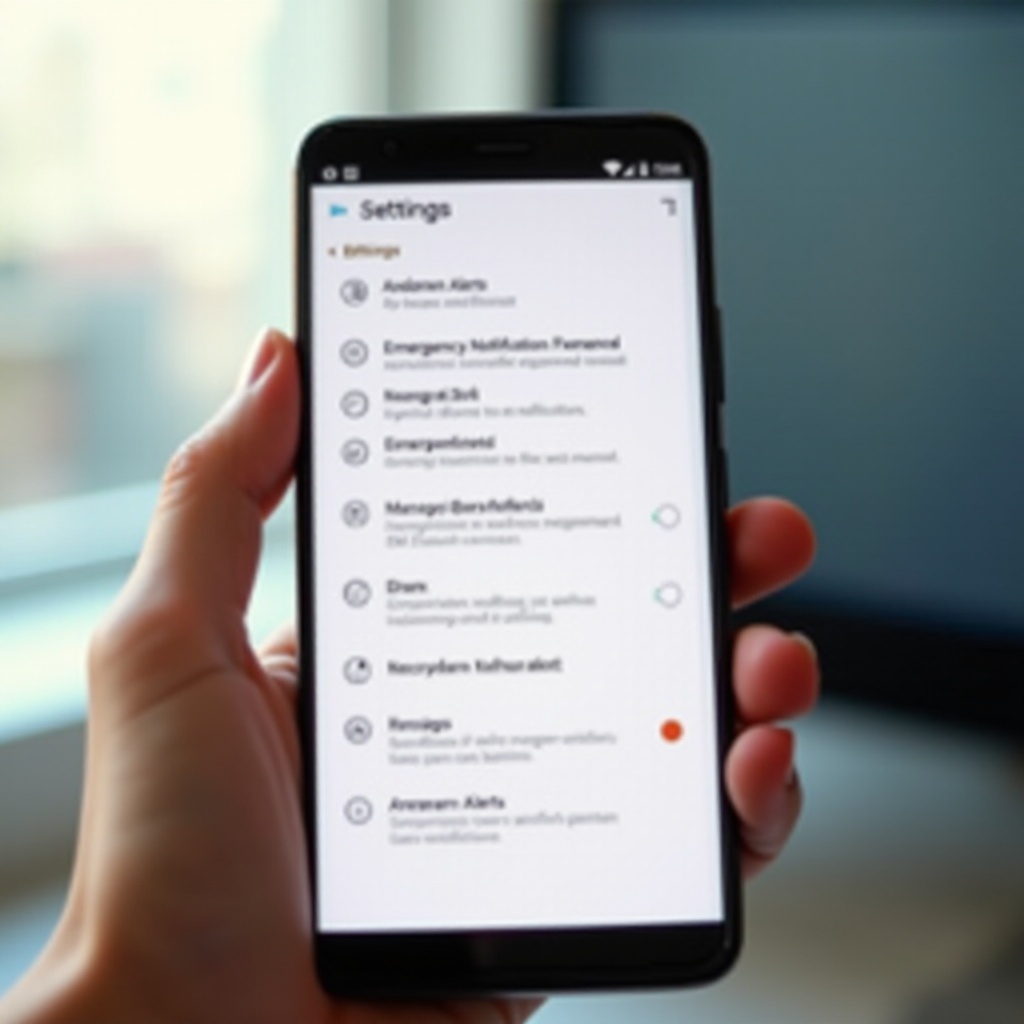 amber alert uitschakelen op android