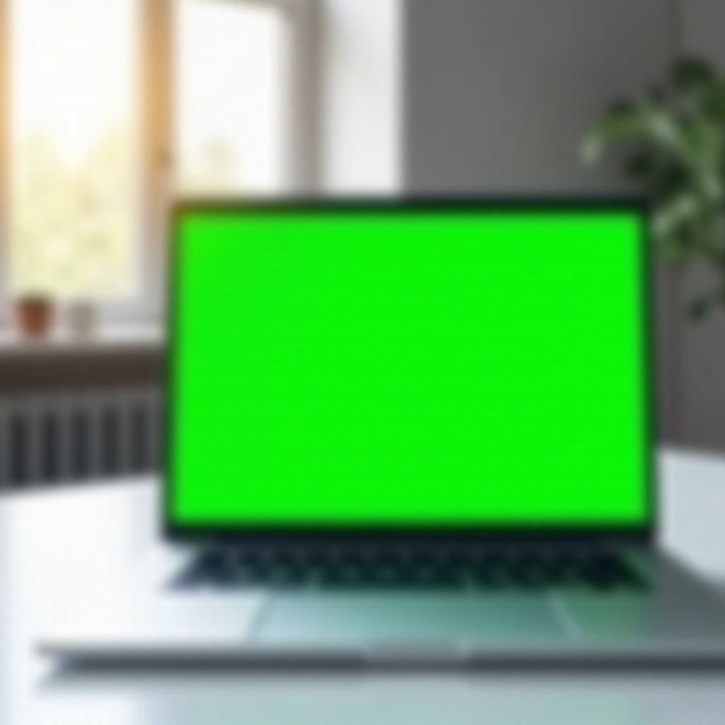 how to fix laptop green screen