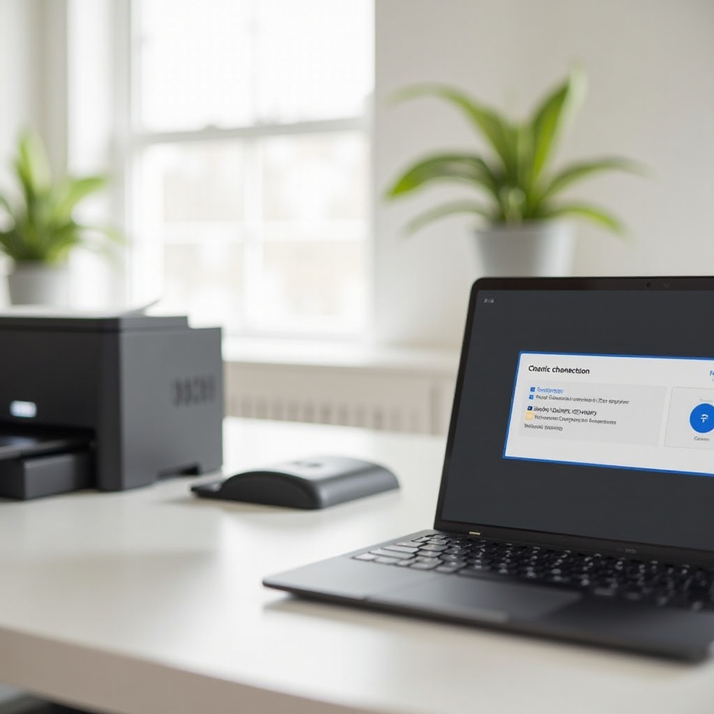 Twój Chromebook wykryje drukarki podłączone przez USB lub Wi-Fi.