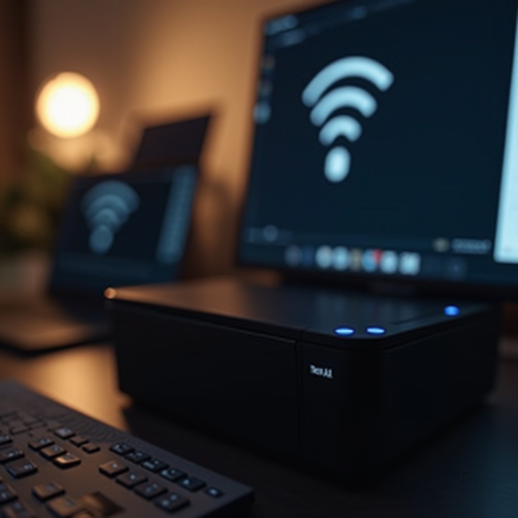 drukarka podłączona do wifi, ale w trybie offline