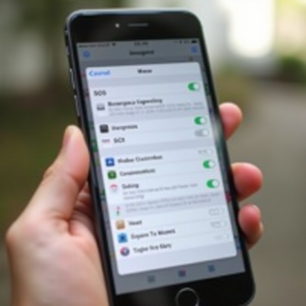 en saa poistettua SOS:ia iPhonestani