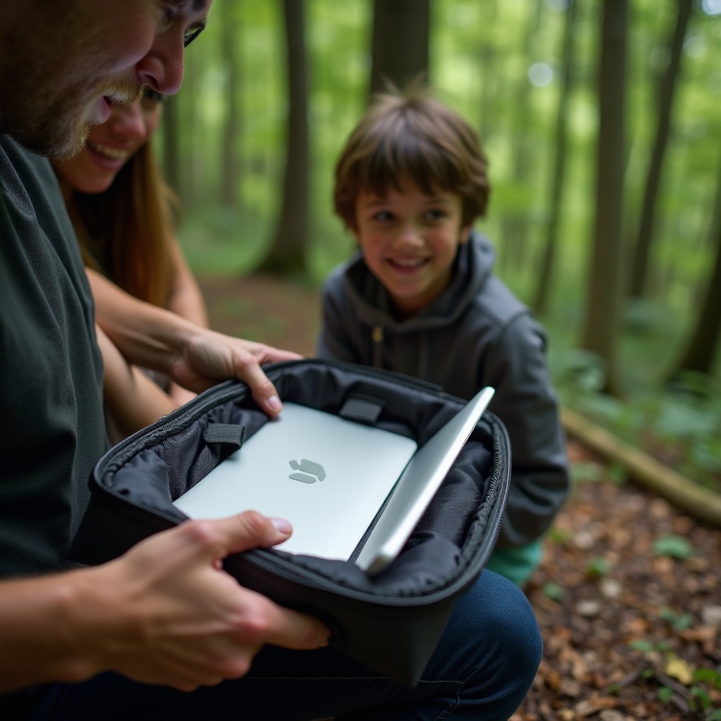 How to Carry a Laptop While Camping