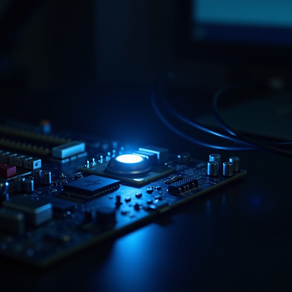 käynnistysvalo emolevyllä ei näyttöä